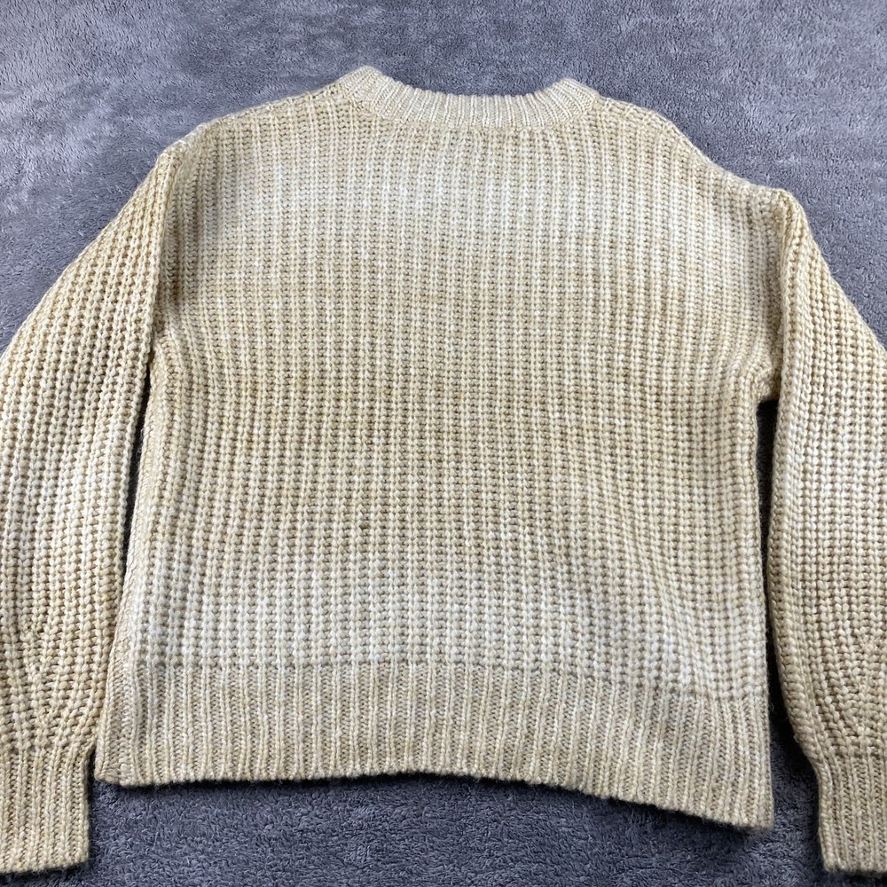 A New Day Cable Knit Pullover Sweater Womens Small Beige Long Sleeve - Picture 12 of 15